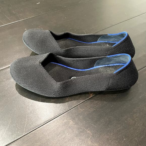 Rothys The Point Black Ballet Flat Women's Size 7.5 - Picture 1 of 5